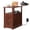 Antique Cherry, variant on GALAXHERO Narrow End Table with Charging Station Wooden Side Table with 2 Drawers for Living Room, Bedroom, Small Space, Antique Cherry