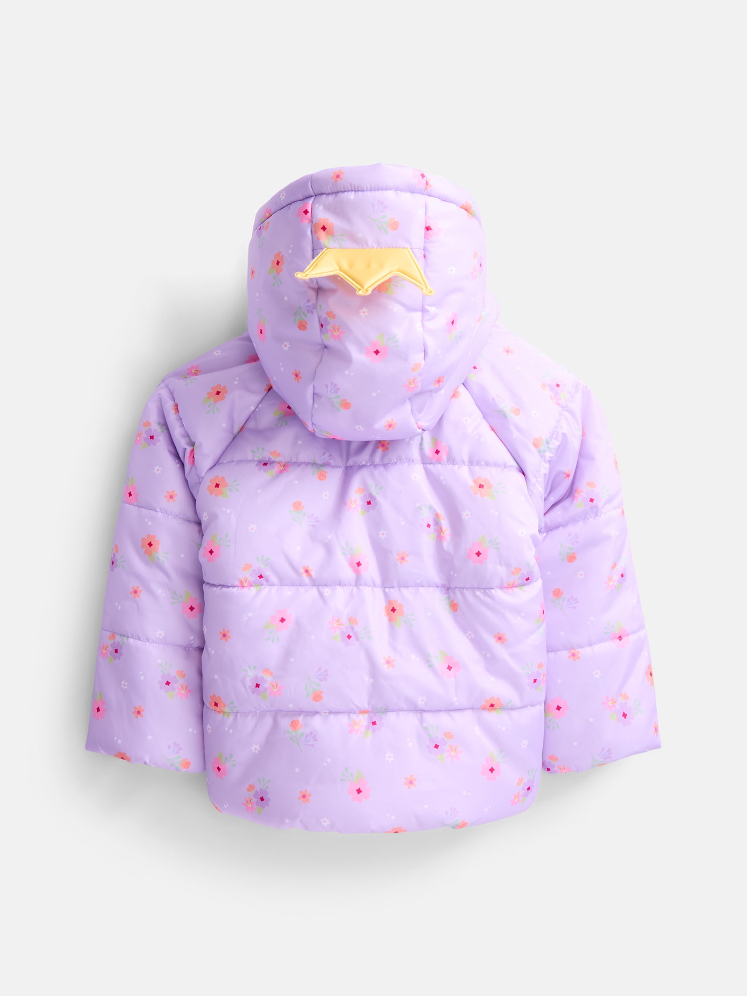 Disney Princess Toddler Girls Hooded Puffer Jacket, Sizes 12M-5T