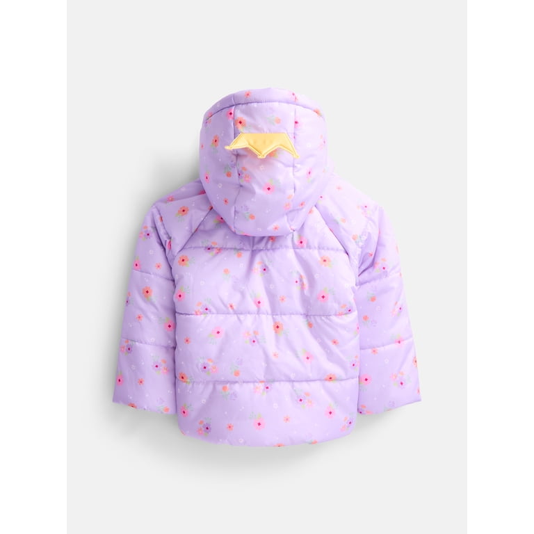 Princess Expressions Disney Toddler Girls Hooded Puffer Jacket photo 2