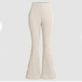 thumbnail image 2 of 4 Pack Girls Flared Kids Pants High Waisted Dance Yoga Athletic Leggings Beige 11-12 Years, 2 of 4