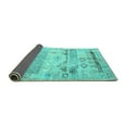 thumbnail image 2 of Ahgly Company Indoor Rectangle Persian Turquoise Blue Traditional Area Rugs, 7' x 10', 2 of 4