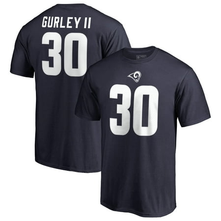 Todd Gurley II Los Angeles Rams NFL Pro Line by Fanatics Branded Team Authentic Stack Name & Number T-Shirt -
