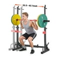 thumbnail image 1 of VEVOR Power Cage Squat Rack, Home Gym Power Rack with Adjustable Height & Width, 550LBS Strength Training Workout Equipment with Barbell Storage Racks & J-Hooks for Bench Press, Squat, Weight Lifting, 1 of 9