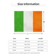 thumbnail image 3 of Irish Flag Throw Blanket Warm Camping Outdoor Light Weight Cozy Blanket for Couch Sofa Bed 40"x30", 3 of 7