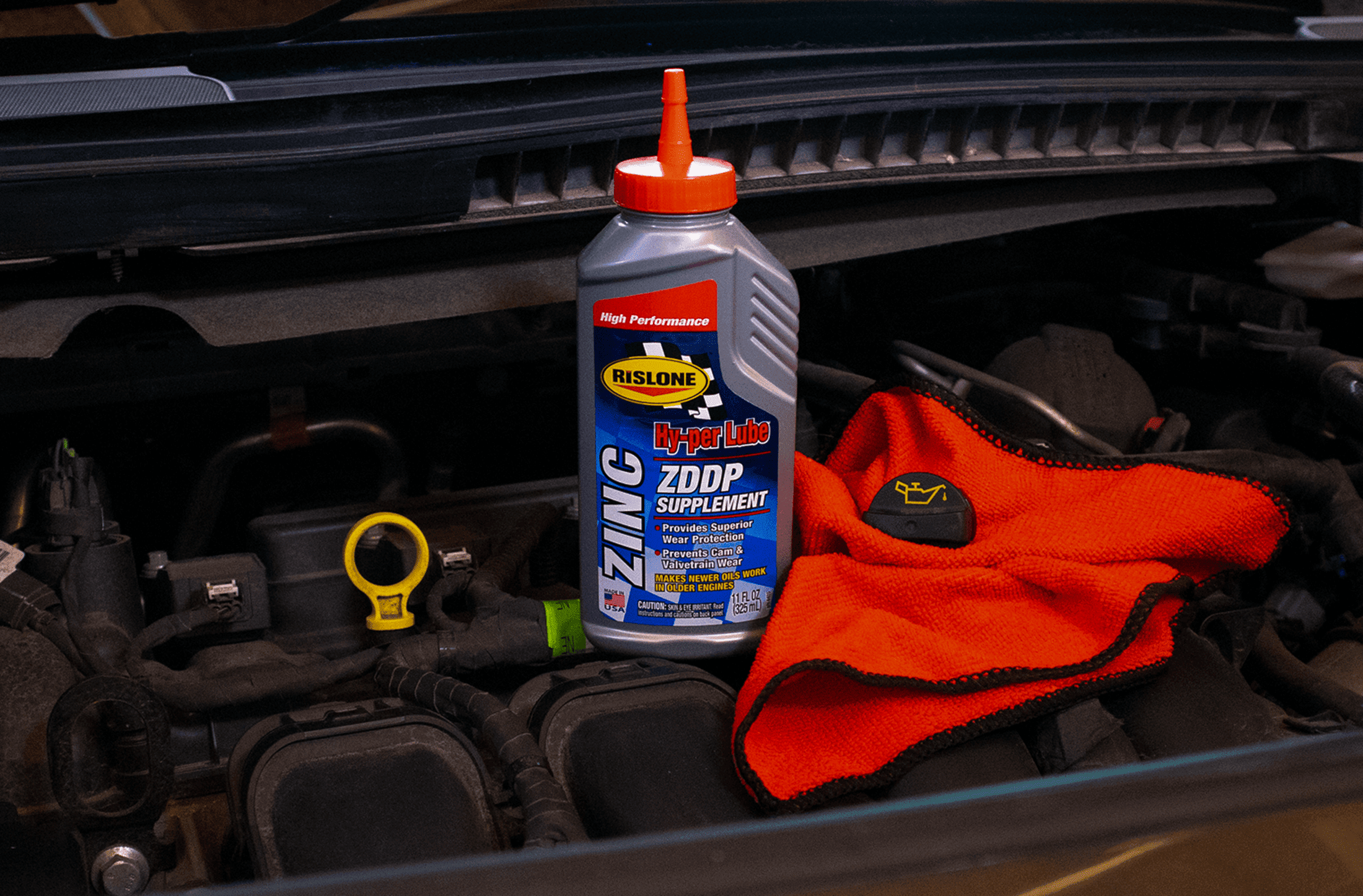 (2 pack) Rislone Hy-per Lube Zinc ZDDP Supplement, Automotive Additives, 11 oz