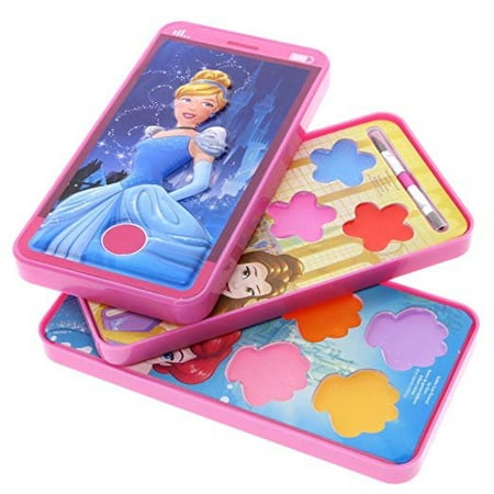 Disney Princess Cell Phone Slide Out Lip Gloss Makeup Cosmetic Set Case