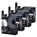 thumbnail image 3 of USUPERINK 3 Pack Compatible for DYMO D1 45021 S0720610 12mm 1/2 inch x 23 feet White on Black Label Tape Cartridge Refill for LabelManager 160 280 360D COLORPOP LabelWriter 400 450 Duo Label Maker, 3 of 4