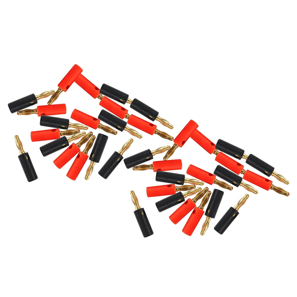 BFY Banana Plugs Open Screw Type for Speaker Wire, Home Theater, Wall