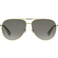 thumbnail image 2 of Kate Spade Isla Polarized Women's Gold-Tone Aviator Sunglasses - ISLAGS-0807-WJ, 2 of 4