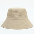 thumbnail image 2 of CoCopeaunts Large Bucket Hat with Windproof Rope Shade Men Fisherman Hat Solid Women Basin Hat Breathable Summer Mesh 2 Sizes, 2 of 8