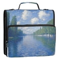 thumbnail image 5 of FORMRS Zipper Binder with Shoulder Strap 2-inch Ring 500 Sheet Capacity File Bag, Blue Sky and River, 5 of 5
