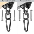 thumbnail image 3 of Porch Swing Hanging Kit, 360rotating 1200 Lb Capacity Hanger(2 Pack), 3 of 5