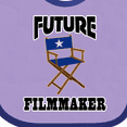 thumbnail image 4 of Inktastic Future Filmmaker Director Chair Boys or Girls Baby Bib, 4 of 4