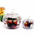 thumbnail image 4 of Glass Pumpkin Jar with Cover Pumpkin Candy Bowl with Lid Transparent Pumpkin Cookie Bucket Decorative Sugar Storage Container for Home Decor Party Wedding Decorating, 4 of 8