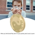 thumbnail image 4 of Monedera Deslizante de Metal, Deslizante Lucky Coin Portable Reduce La Presión Tai Chi para Orificio, 4 of 7