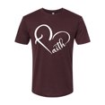 thumbnail image 2 of Wild Bobby Heart Made Of Faith Inspirational/Christian Men Premium Tri Blend Tee, Cardinal, Small, 2 of 5