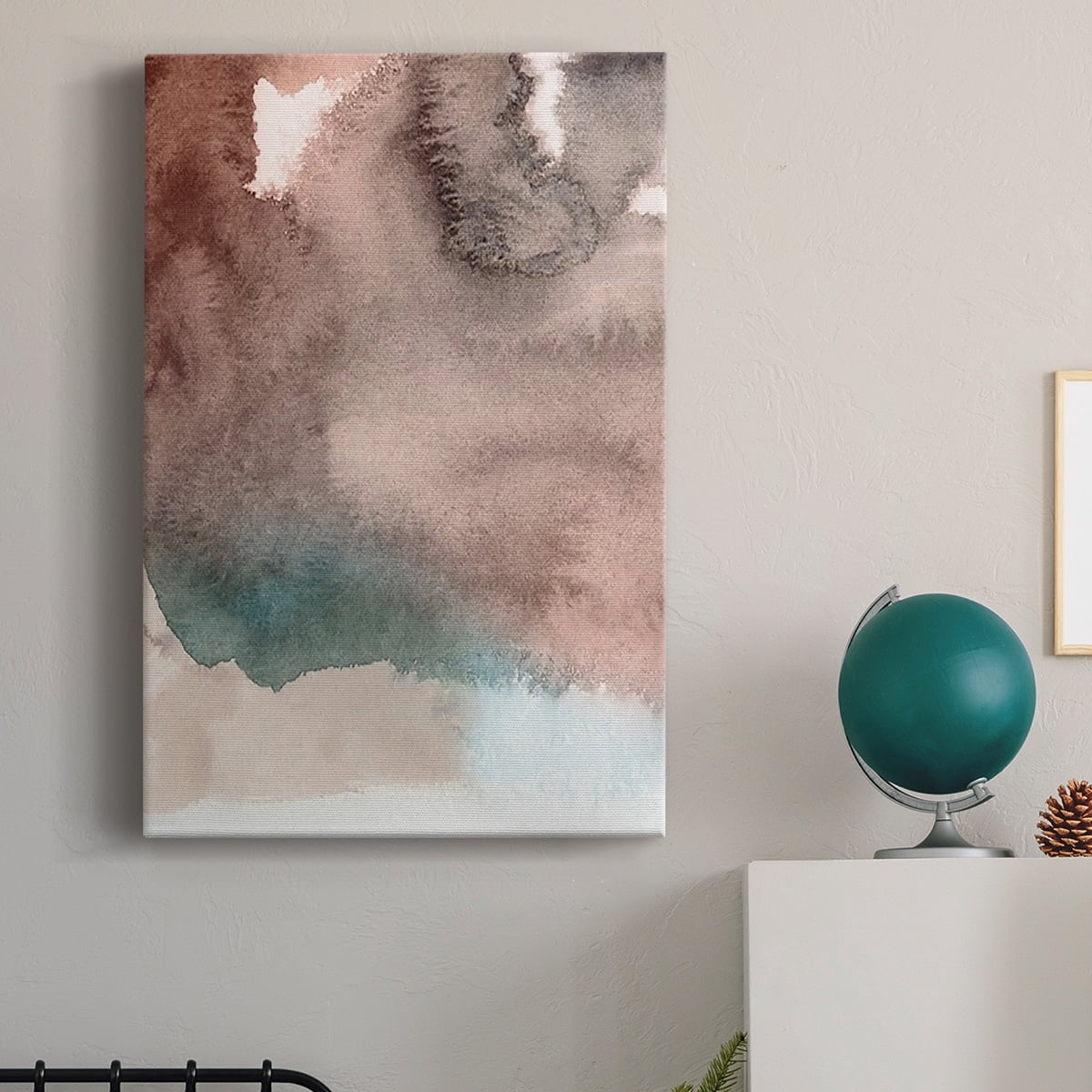 Red Ochre Abstract I Premium Gallery Wrapped Canvas - Ready to Hang