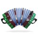 thumbnail image 1 of Concertina Kekangerly de 20 Teclas Verde para Principiantes, 1 of 7