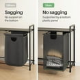 thumbnail image 6 of Laundry Hamper with Shelf - Laundry Basket Organizer with 3 Pull-Out Removable Bags Laundry Sorter Dirty Clothes Hamper for Laundry Room Storage Bathroom, 3 X 11.8 Gallons (44.5L), 6 of 17