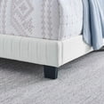 thumbnail image 7 of Celine Channel Tufted Performance Velvet Queen Bed White, 7 of 7