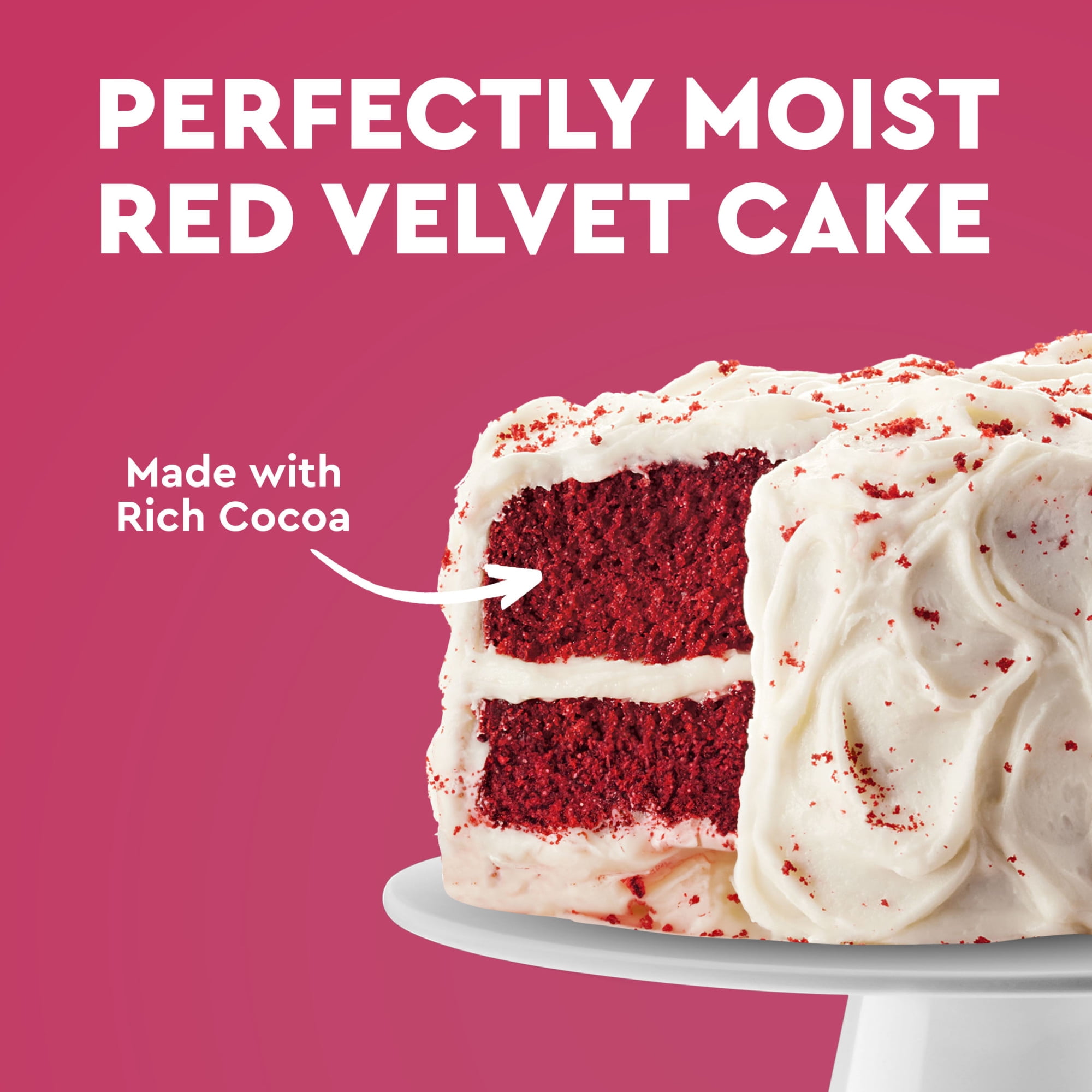 Duncan Hines Red Velvet Cake Mix, 15.25 oz. - Walmart.com