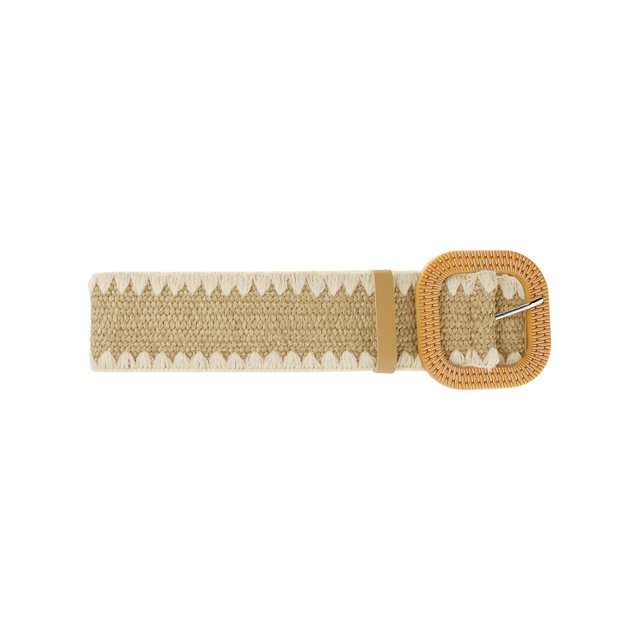 CINTURÓN ELÁSTICO ANCHO DE PANA DE TAMAÑO PLUS PARA MUJERES, CINTURONES TRAMADOS BOHO PARA VESTIDO 45.3" ALBARICOQUE
