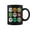 Black, variant on Halloween Building Brick Head Pumpkin Ghost Zombie Boys Coffee Mugs