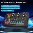 thumbnail image 2 of Tarjeta de Sonido para Transmisión en V80, Mezclador de Audio Profesional con Mezclador de DJ, Cambiador de Voz y Efectos de Audio, 2 of 5