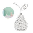 thumbnail image 4 of Modern Sparkling Crystal Rhinestone Fruit Ornaments Figurine Handmade Desktop Centerpiece Statue Home Decor - Pear 2 Pear B, 4 of 6