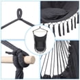 thumbnail image 4 of enyopro Hammock Chair Macrame Swing, Bohemian Large Cotton Rope Hanging Macrame Swing Chair for Bedroom/Patio/Porch/Deck/Yard/Garden, Cotton Weave Hanging Rope Swing Chair, Gray JA1121, 4 of 9