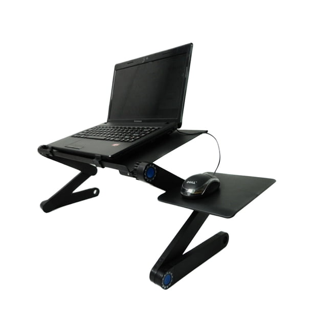 Mesa de ordenador ajustable, portátil plegable, soporte para portátil, mesa de cama de aleación de aluminio perezosa Inevent EL4422-01B