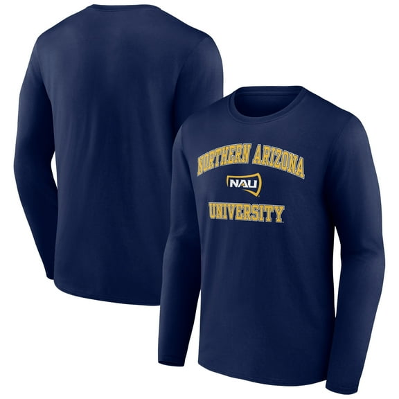 Men's Navy Northern Arizona Lumberjacks Campus Long Sleeve T-Shirt