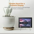 thumbnail image 4 of TR-LIFE Plate Stands for Display - 6 Inch Holder + Metal Easel Stand for Picture Frame, Decorative Plates, Photo, Book, Collectibles (2 Pack), 4 of 7