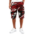 thumbnail image 4 of GrmtClth Camo Shorts Men Casual Relaxed Fit Outdoor Cargo Shorts Workout Athletic Hiking Shorts Summer Classic Shorts with Multi Pocket Red 2XL, 4 of 4