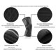 thumbnail image 3 of Rodilleras deportivas elásticas transpirables, protectoras y envolventes (Negro-XL), 3 of 5