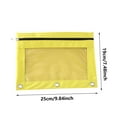 thumbnail image 3 of Pencil Pouch for 3 Ring Binder, Bulk 2 Pack Zipper Pencil Pouch, Clear Window Pencil Case for Binder, Binder Pencil Pouch, Pencil Bag with Zipper, Office Supplies, Light Yellow, 3 of 9