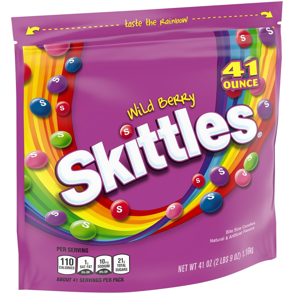 Skittles Wild Berry Chewy Candy Bag, 41 Ounce