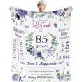 thumbnail image 1 of LHSHID 5th Birthday Gifts for Women Women 85th Birthday Decorations Birthday Blanket Birthday Gifts Ideas for Grandma Mom Sister Wife Friend Aunt Soft Blanket 30"x40", 1 of 7