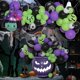 thumbnail image 2 of Conjunto de globos de Halloween, decoración de fiesta de Festival de fantasmas transfronterizo, arreglo de atmósfera, tarro de medicina de bruja, conjunto de cadena de globos, 2 of 2
