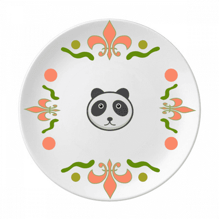 

Cartoon Animal Lovely Panda Mildness Flower Ceramics Plate Tableware Dinner Dish