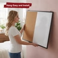thumbnail image 4 of Comix Magnetic Dry Erase Calendar Board 36"x24" Cork Whiteboard Combo for Wall, Combination Whiteboard with Markers, Eraser and Magnets for Home Office School, 4 of 9
