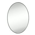 thumbnail image 3 of TEHOME Javell Oval Black Bathroom Mirror 20" x 30" Metal Framed Vanity, 3 of 7