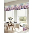thumbnail image 6 of Blue Spring Floral Valances for Windows, Summer Daisy Botanical Oil Painting Light Filtering Kitchen Curtains, Rod Pocket Window Valance Curtains for Living Room Bedroom, 60" W x 18" L, 2 Panels, 6 of 9