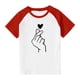 thumbnail image 3 of Blusas y camisas de manga corta con cuello redondo para niños y niñas, blusa de manga corta con estampado de cuello redondo, 3 of 7