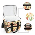 thumbnail image 6 of FORMRS Insulated Cooler Bag 24 Cans Capacity Soft Leakproof Lunch Box with Side Pockets, Orange Autumn Leaves, 6 of 7