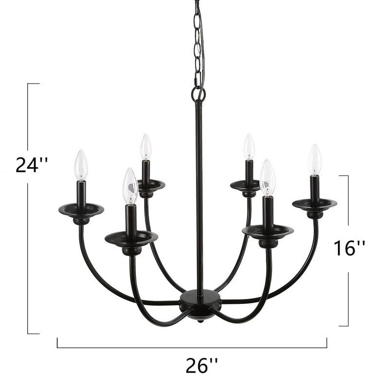 Lnc Modern Farmhouse 9 Light Metal Candle Chandelier For Dining Room 6 D26 Xh24 25 To 36 Inches Com Lnc Modern Farmhouse 9 Light Metal, Allen And Roth Wintonburg 9 Light Chandelier