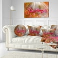 thumbnail image 3 of Designart Sunrays over Little Red Flowers - Floral Throw Pillow - 12x20, 3 of 5