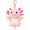 Pink, variant on Axolotl Plush Keychain, Cute Squeeze Fidget Toy, Soft Stress Relief Sensory Plush, Hanging Bag Charm Desk Companion Gift for Friends Adults, Blue Purple Gradient