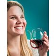 thumbnail image 4 of Creative Vampire Wine Glass Transparent Glass Cup With Built in Straw Ideal For Parties Bars Hotels 300ml, 4 of 5
