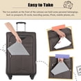 thumbnail image 4 of PAPROOS 3 PCS Luggage Set with Duffel Bag, Lightweight Carry on Softside Suitcases Set, 20in 24in 28in Expandable Suitcase with Spinner Wheel and TSA Lock, Softshell Luggage Travel Set, Brown, 4 of 8